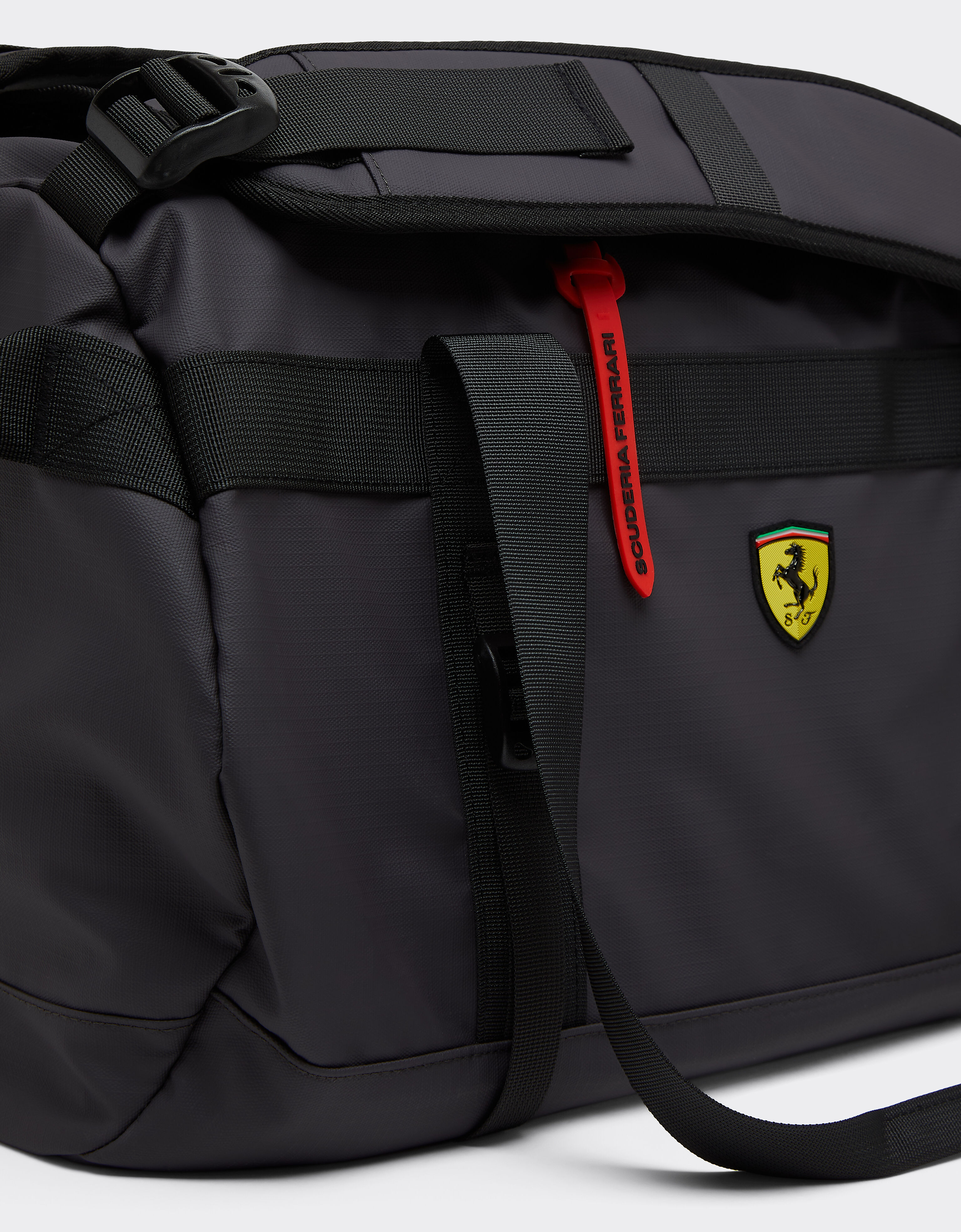 Duffle bag and backpack with Ferrari Scudetto in Dark grey | Ferrari®