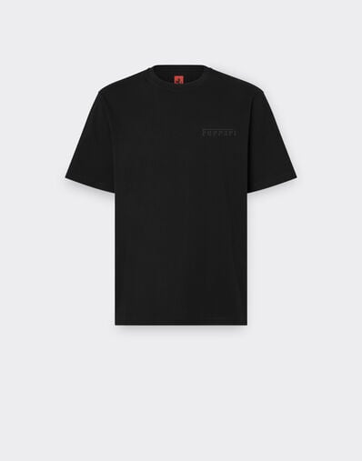 Ferrari Camiseta de algodón con logotipo Ferrari Negro 21163f