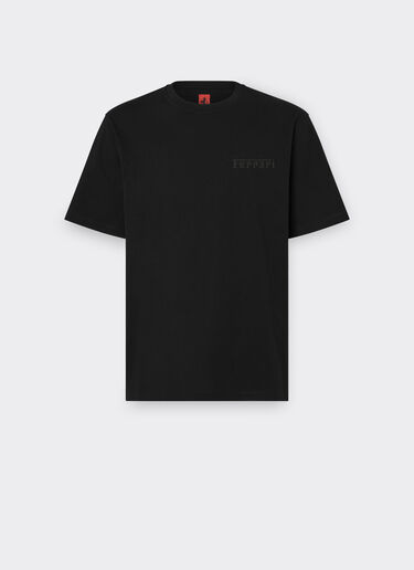 Ferrari Camiseta de algodón con logotipo Ferrari Negro 21163f