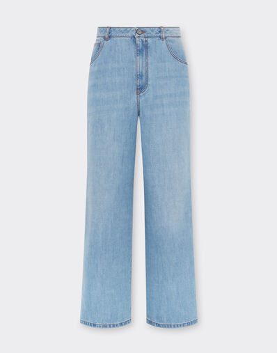 Ferrari Five-pocket denim trousers Light Denim 21828f