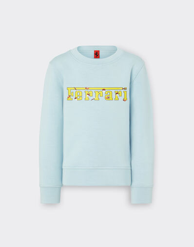 Ferrari Children’s scuba sweatshirt with Ferrari logo Red LA026fK