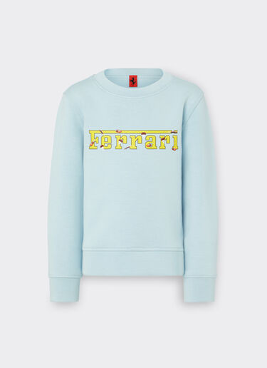 Ferrari Children’s scuba sweatshirt with Ferrari logo 天蓝色 20159fK
