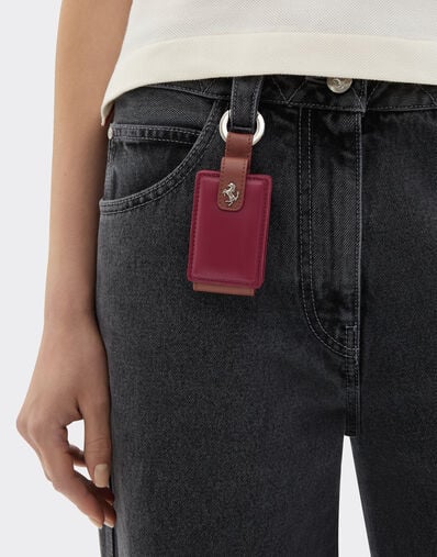 Ferrari Llavero de piel para llave Amuleto Maison Red 50409f