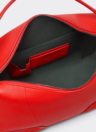 Ferrari Ferrari GT soft mini shoulder bag in tumbled leather Rosso Dino 21397f