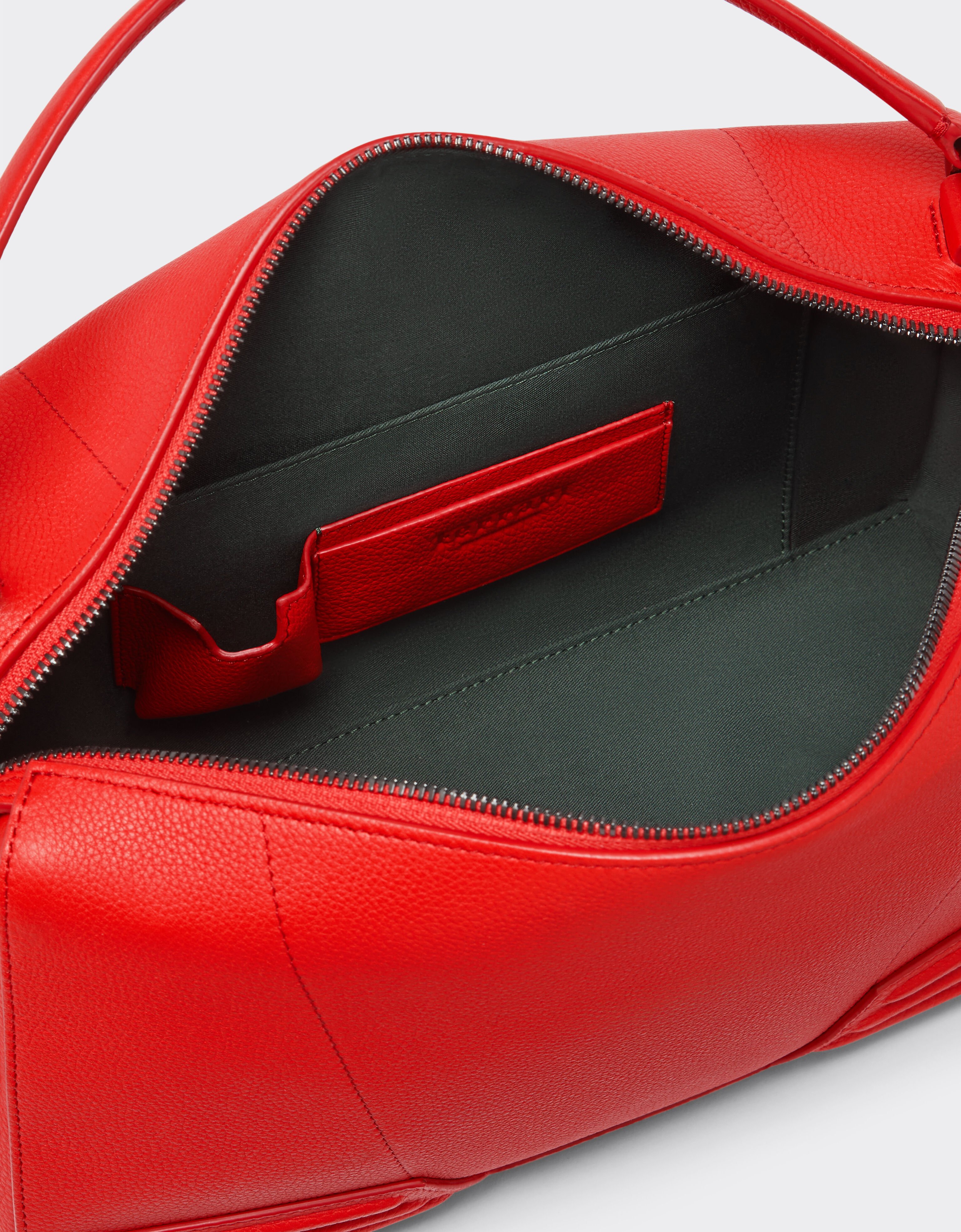 Ferrari Ferrari GT soft mini shoulder bag in tumbled leather Rosso Dino 21397f