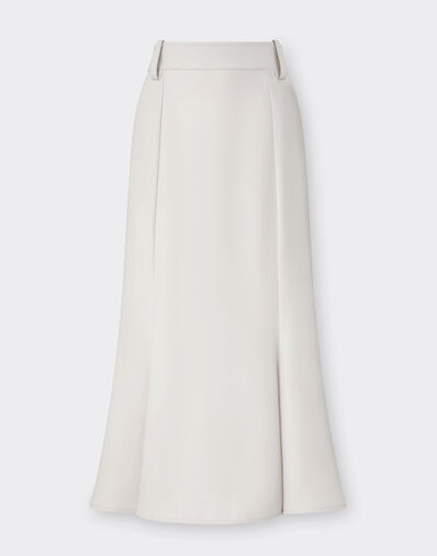 Ferrari Midi skirt in recycled satin Ecru 22042f