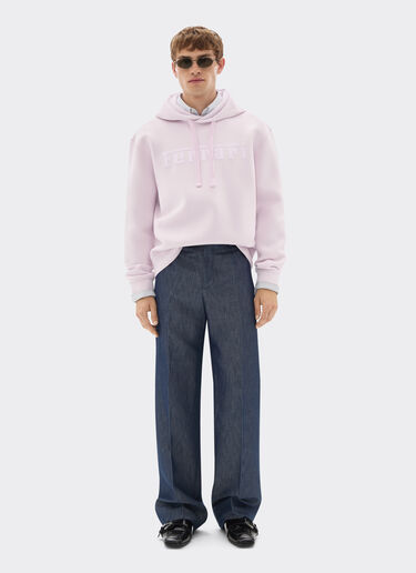Ferrari Hooded sweatshirt in scuba Wisteria 49280f