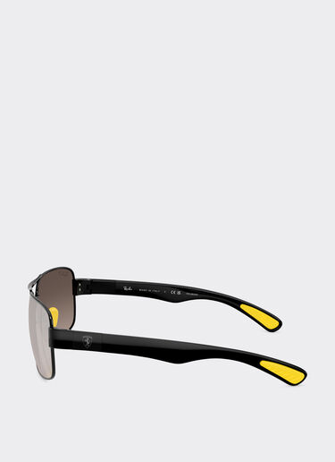 Ferrari Ray-Ban for Scuderia Ferrari RB3763M de metal y plástico negro con lentes polarizadas sombreadas grises Negro LA01Df