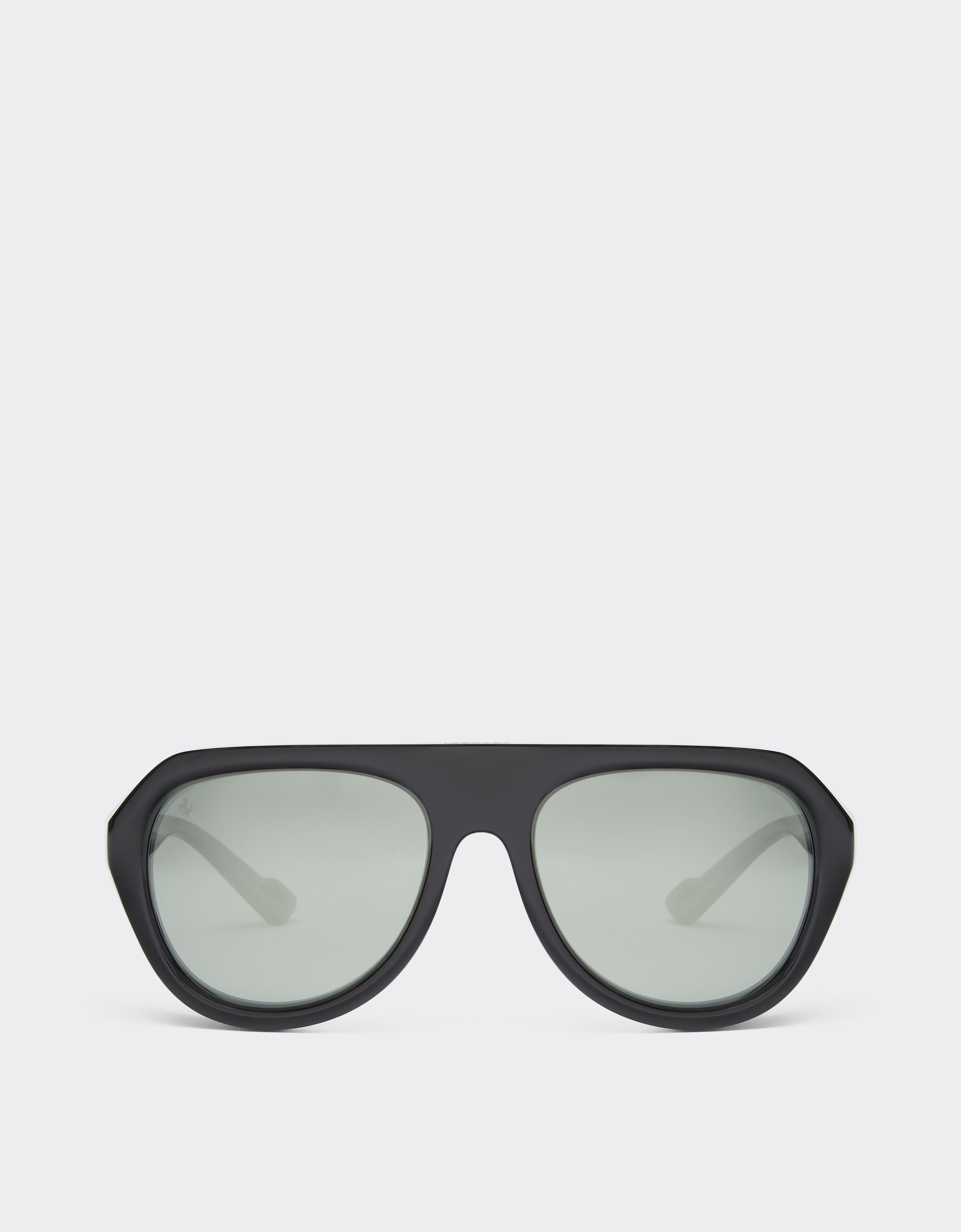 Ferrari Ferrari black sunglasses with leather details and polarised mirror lenses Ingrid F1255f