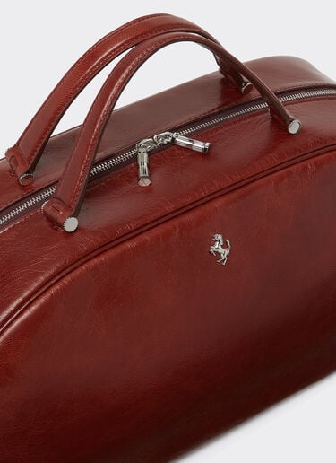 Ferrari The Ferrari Dino Bowling Bag Soft in glossy leather Fired Brick 51326f