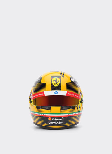 Ferrari Mini-casque Carlos Sainz Monza Special Edition 2024 à l'échelle 1/2 Jaune F1353f