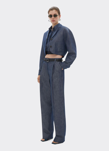 Ferrari Pantalone in tricotina effetto denim Denim Scuro 22450f
