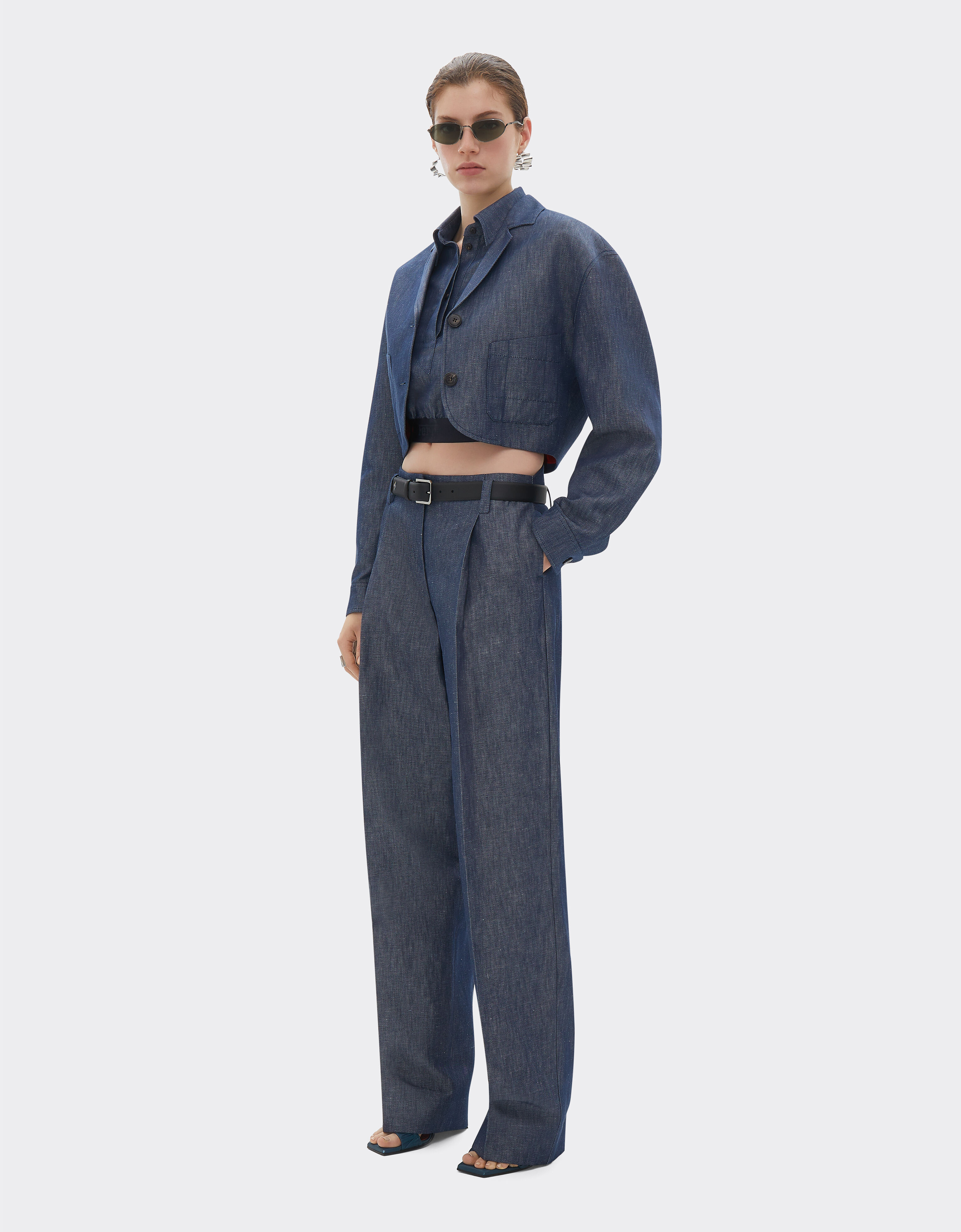 Ferrari Pantalone in tricotina effetto denim Denim Scuro 22450f