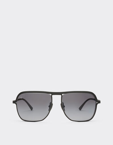 Ferrari Ferrari sunglasses in matt black titanium with polarised grey gradient lens Black Matt F1524f