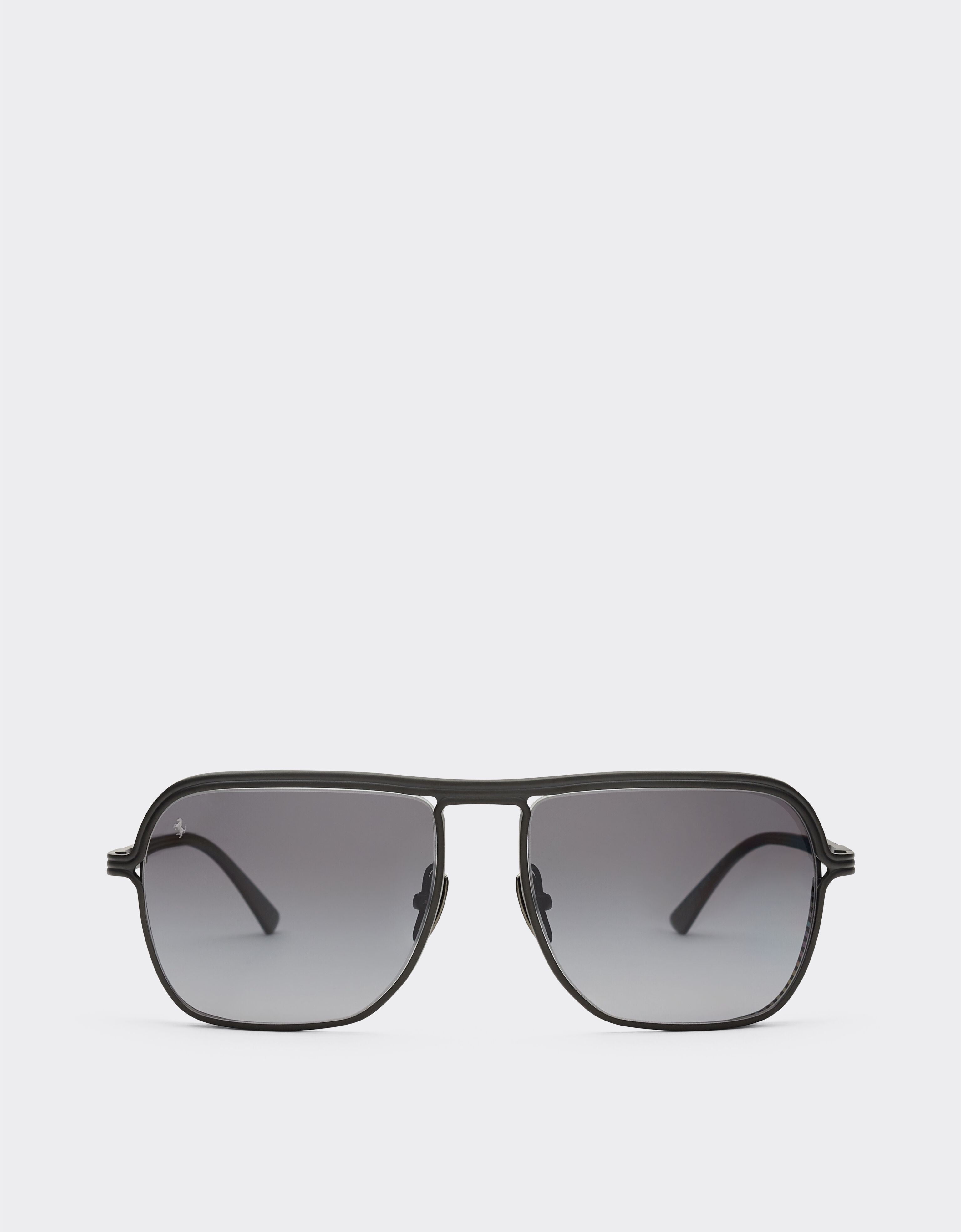 Ferrari Ferrari sunglasses in matt black titanium with polarised grey gradient lens Black Matt F1524f
