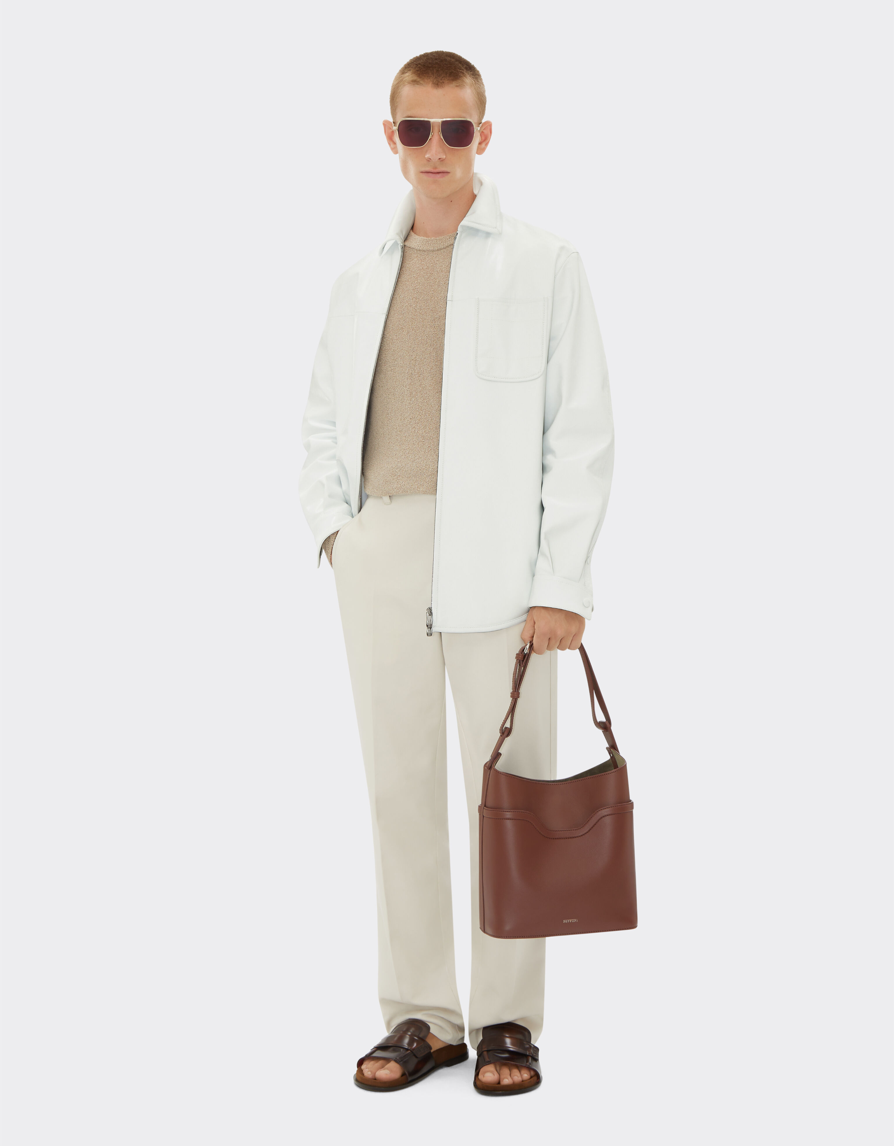 Ferrari Bucket bag in tumbled leather Hide 21986f