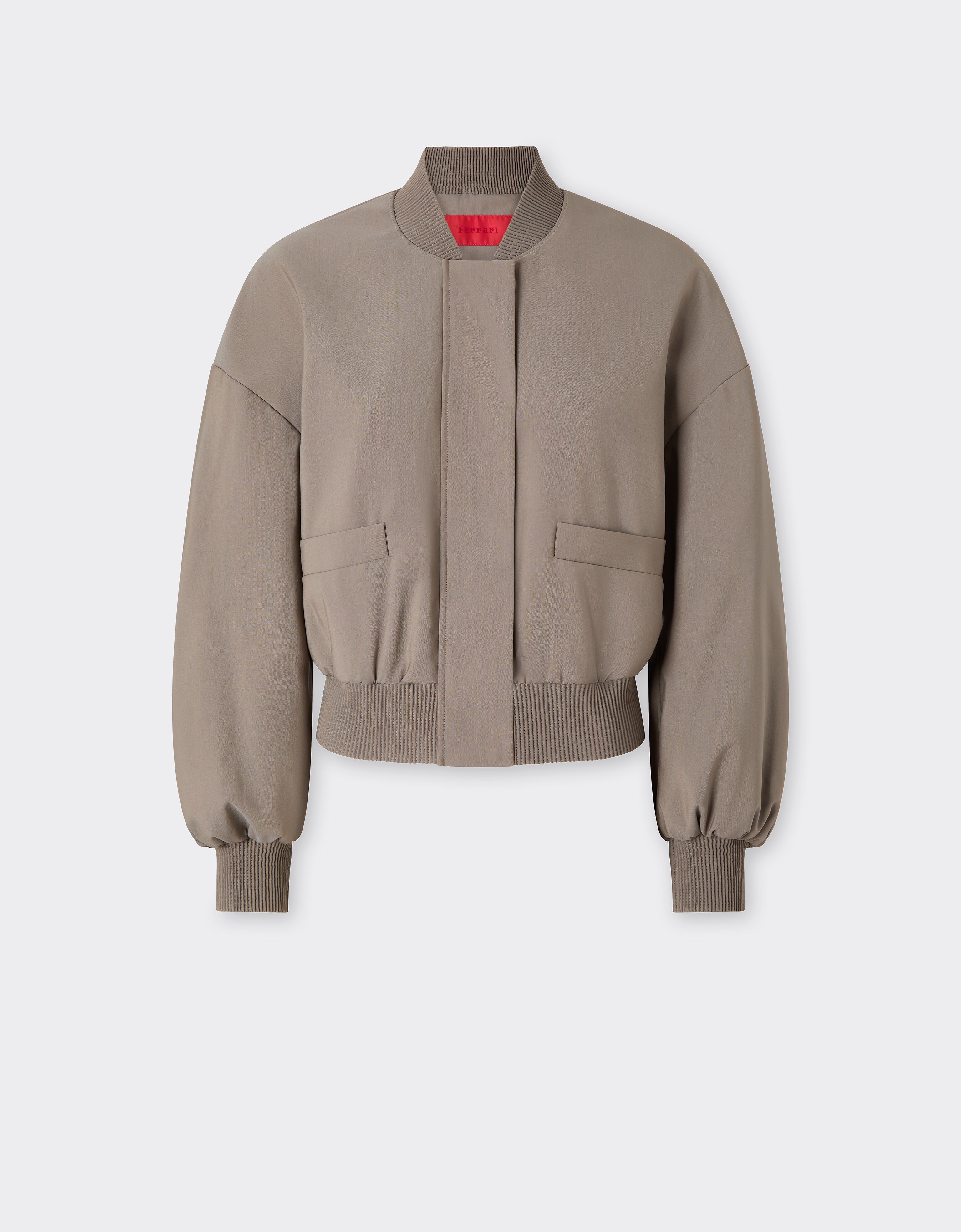 Ferrari Bomber jacket in cool Q-Cycle® wool Clay 50039f