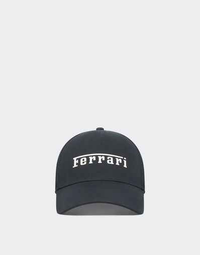 Ferrari Baseball cap with rubberized Ferrari logo Black Matt 20403f