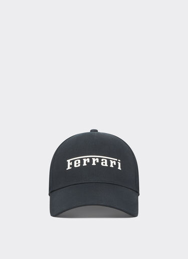 Ferrari Baseball cap with rubberized Ferrari logo Black Matt 20403f