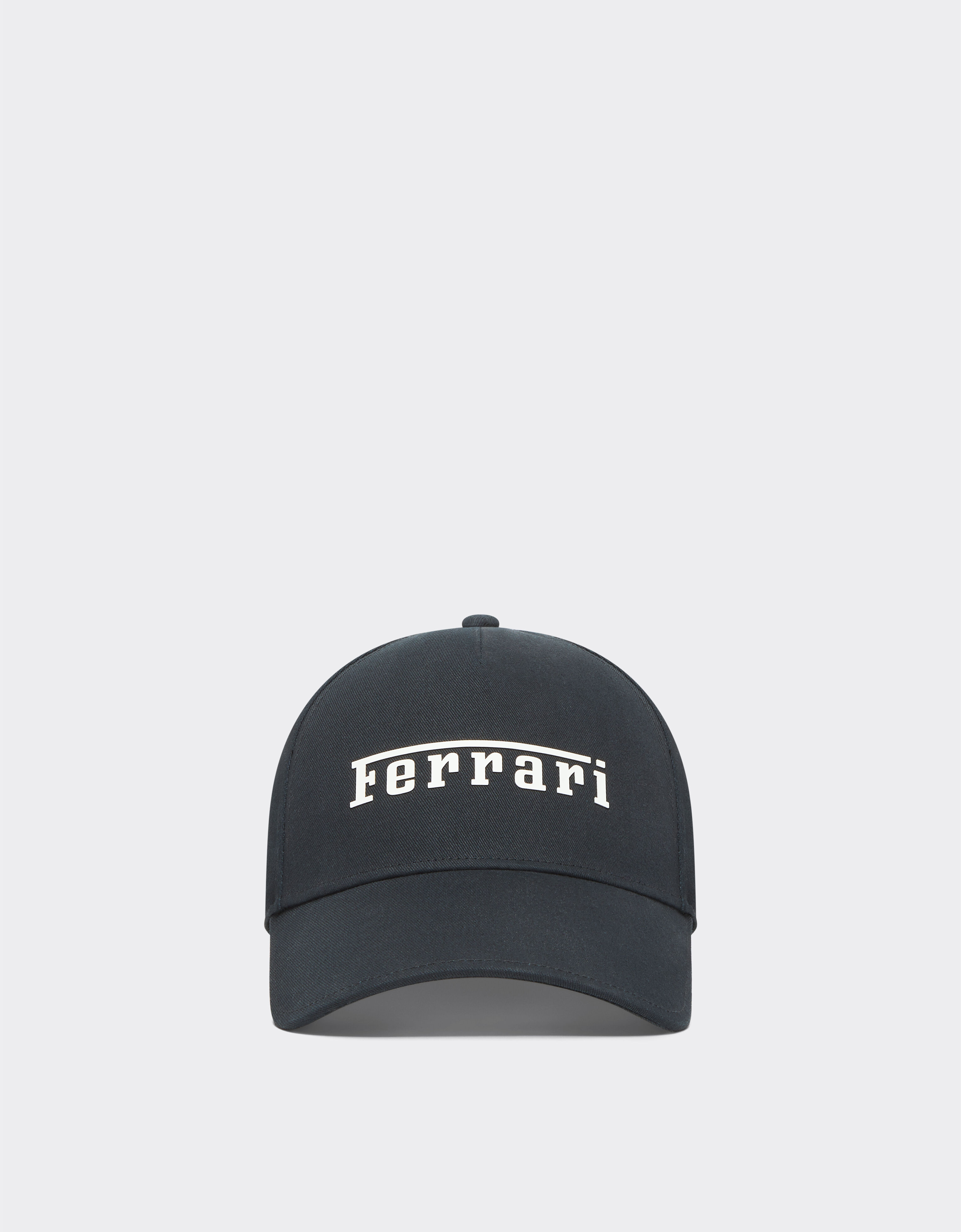 Ferrari Baseball cap with rubberized Ferrari logo Black Matt 20403f