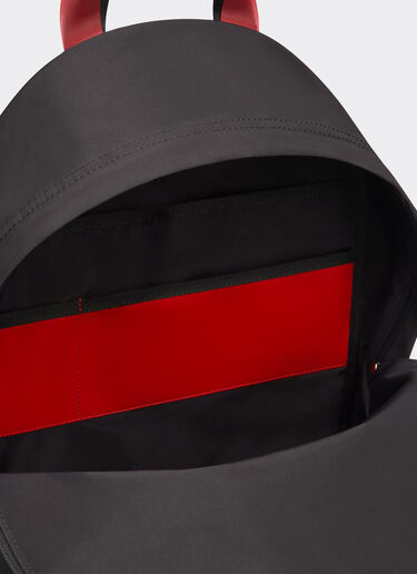Ferrari Solid-colour nylon rucksack Black 20582f