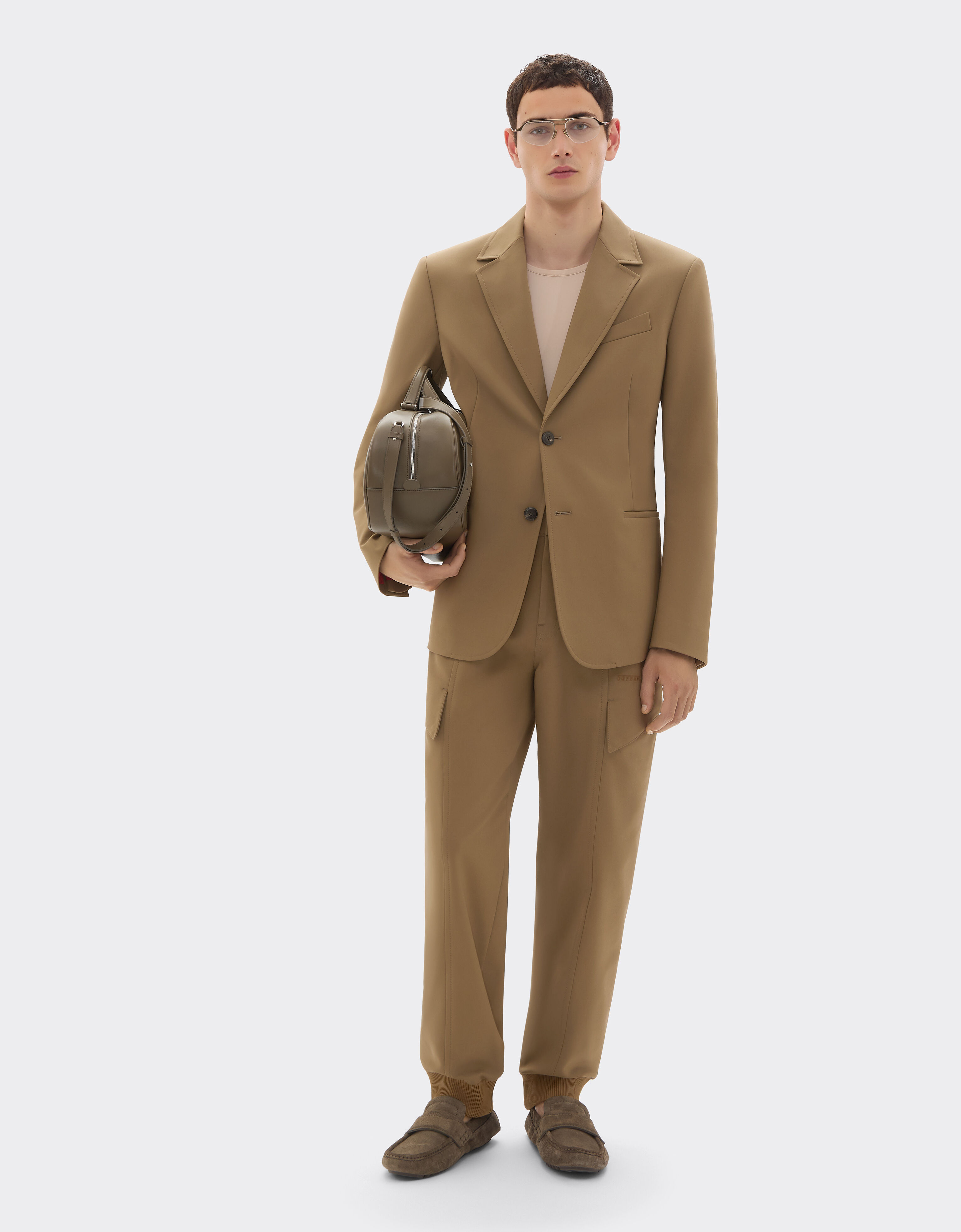 Ferrari Blazer en coton technique Khaki Green 50792f