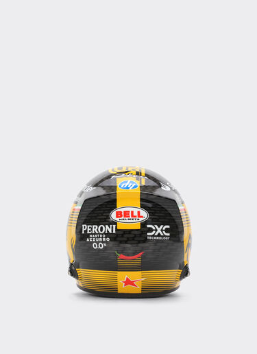 Ferrari Mini-casque Carlos Sainz Monza Special Edition 2024 à l'échelle 1/2 Jaune F1353f