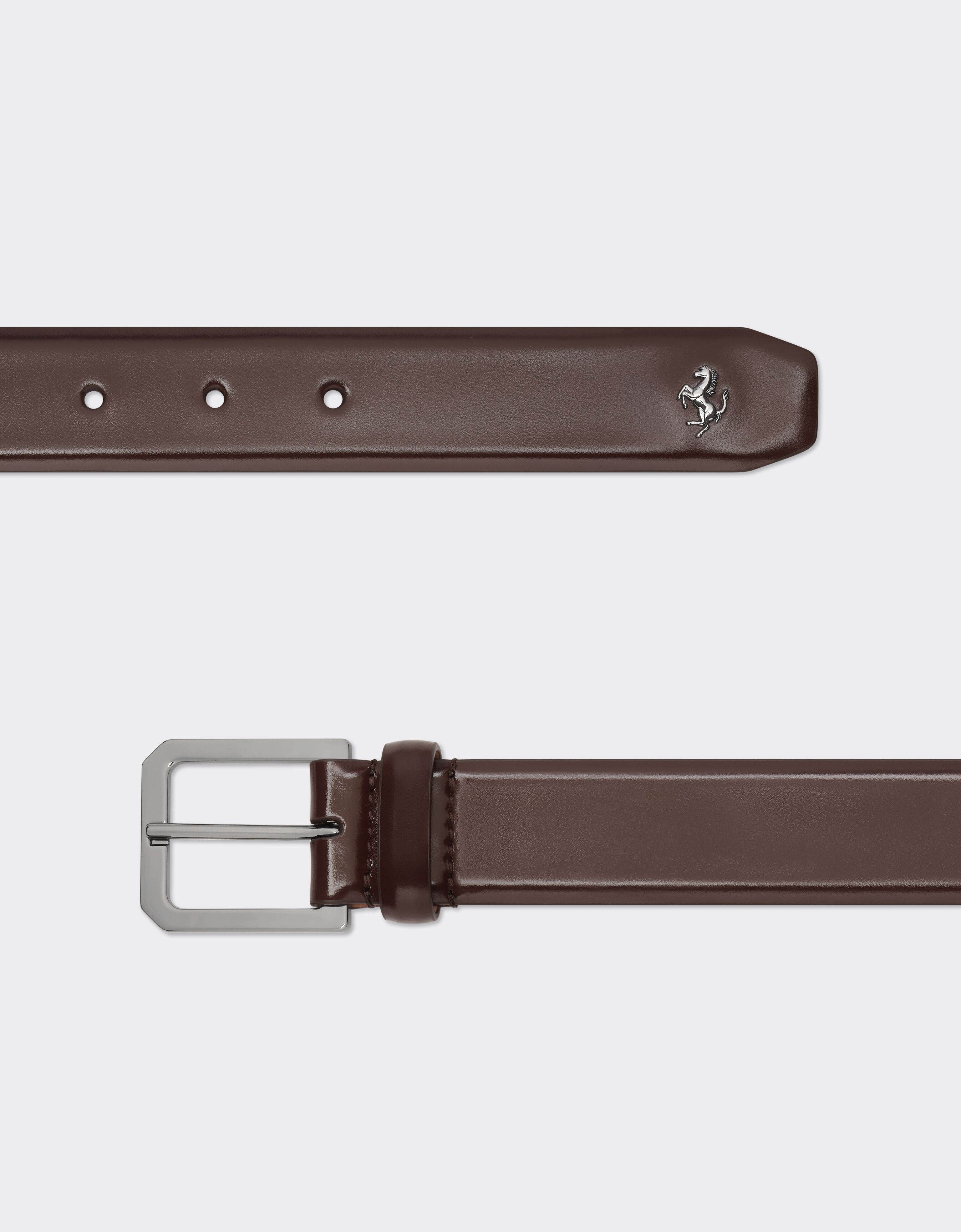 Ferrari Leather belt Espresso 49261f