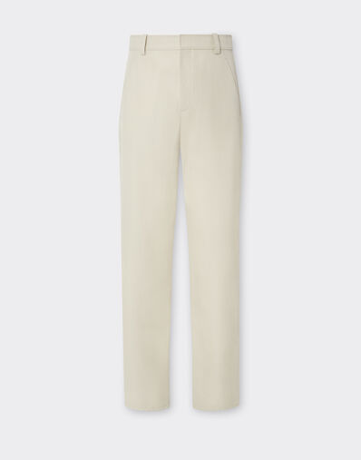 Ferrari Chinos in recycled cotton-blend twill Ecru 21892f