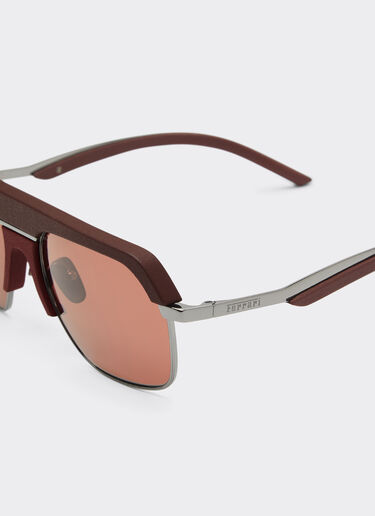 Ferrari Ferrari sunglasses in shiny gunmetalmetal with brown lenses Brown LA0ESf