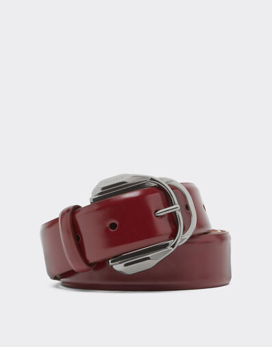 Ferrari Shiny leather belt Cherry 49264f