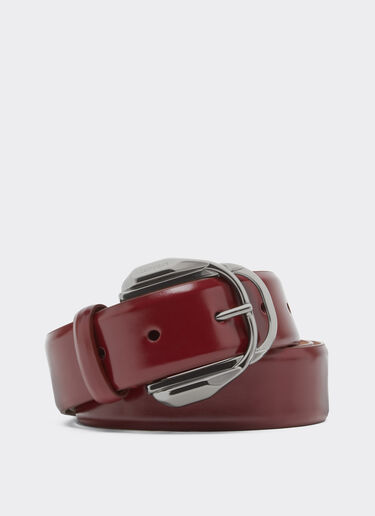 Shiny leather belt Ferrari Shiny leather belt Cherry 49264f