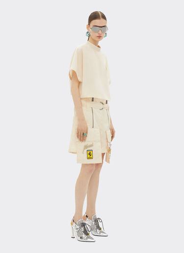 Ferrari Miami Collection nylon shorts Ivory 21248f