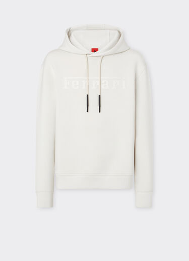 Ferrari Scuba sweatshirt with Ferrari logo Ivory 47819f