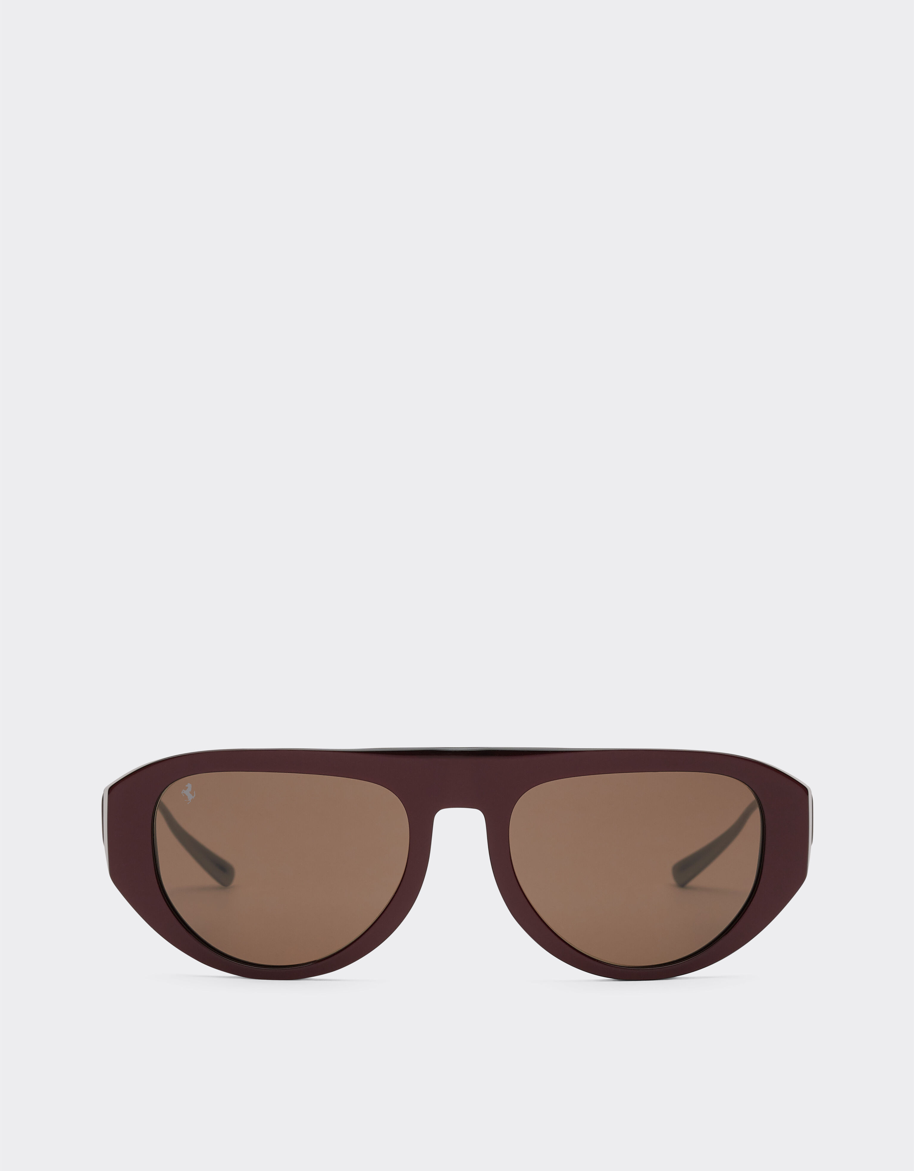 Ferrari Ferrari sunglasses in iridescent burgundy acetate with brown lens Burgundy F1550f