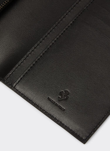 Ferrari Rectangular card holder in smooth leather Black 20350f