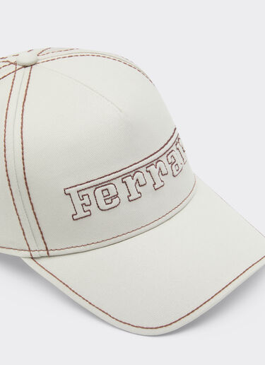 Baseball cap with Ferrari logo Ferrari Baseball cap with Ferrari logo Chalk 49116f