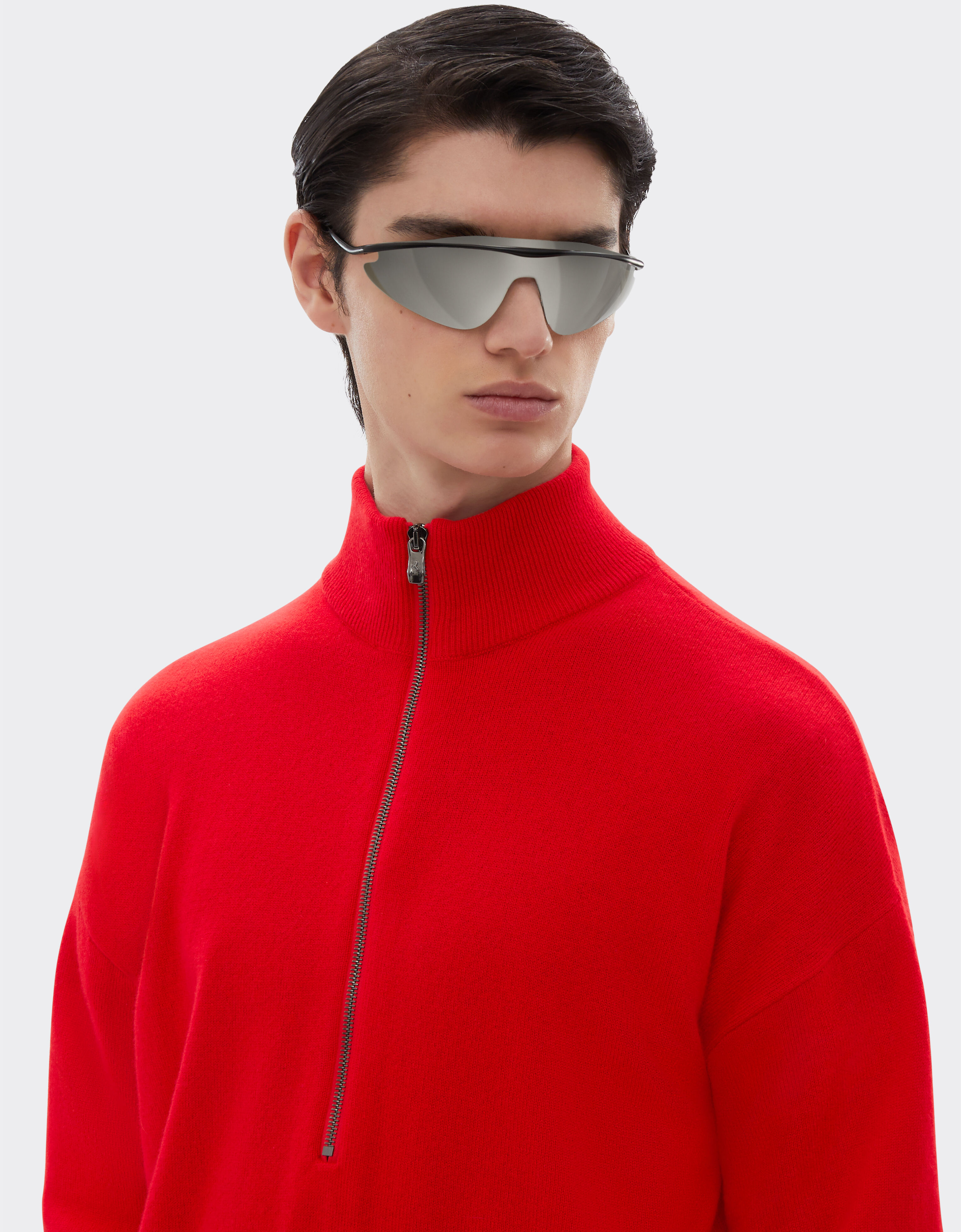 Ferrari Cashmere sweater with zip Rosso Dino 21652f