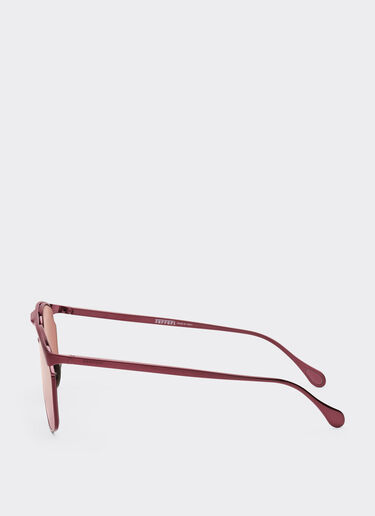 Ferrari Ferrari sunglasses in burgundy metal with rose gold mirror lens Burgundy F1539f