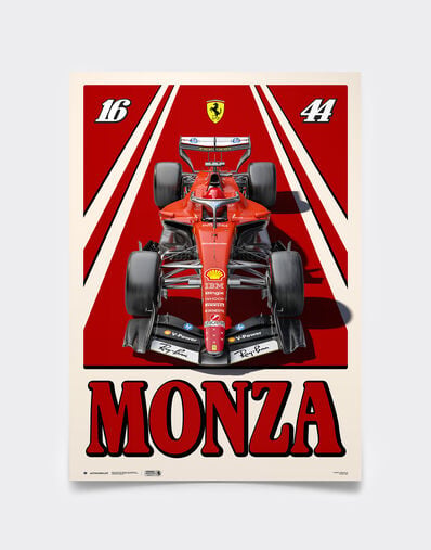 Ferrari Official Ferrari SF-26 Poster for the 2026 Italian Grand Prix in Monza Multicolore LEPPP4325EXT0001f