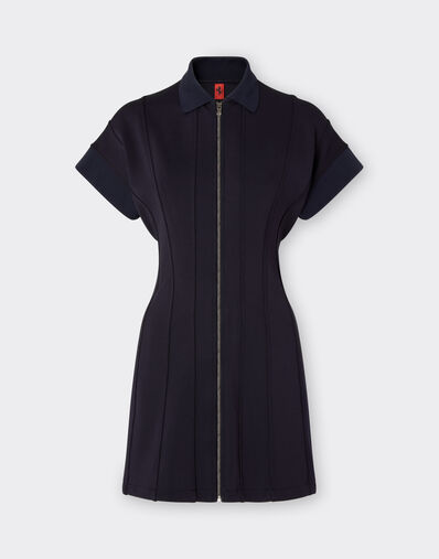Ferrari Polo dress in Milano-rib jersey Navy 21806f