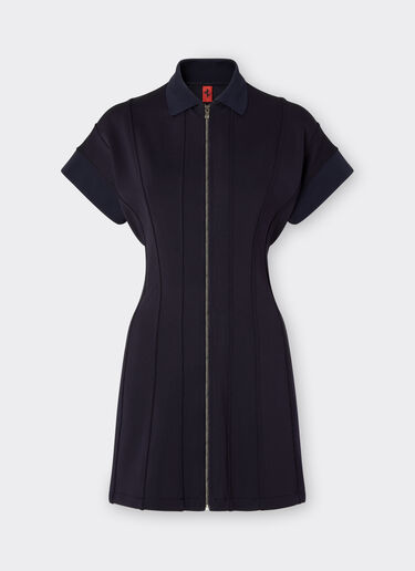 Ferrari Poloshirt-Kleid aus Jersey mit Milano-Naht Navy 21806f