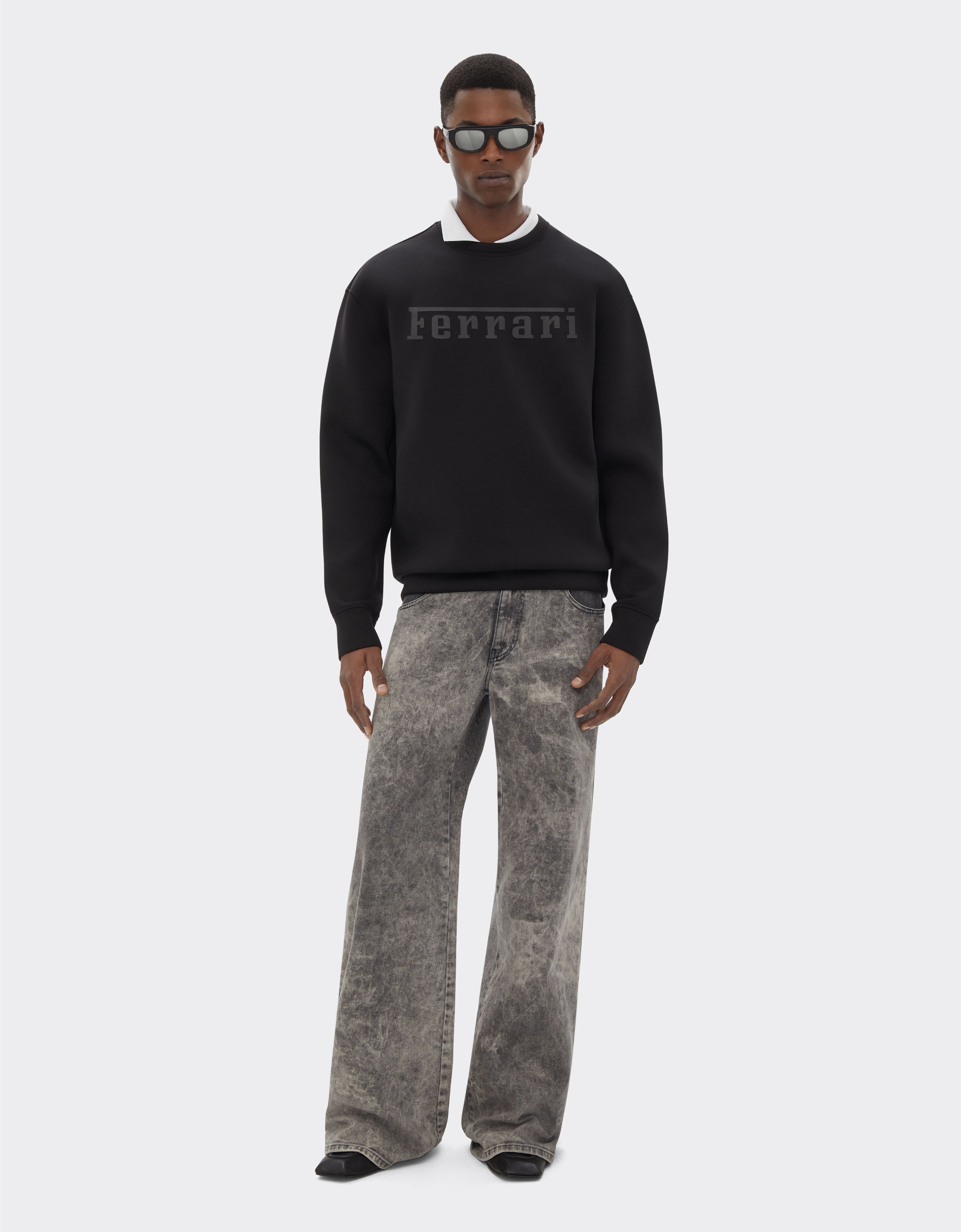 Ferrari Sweat-shirt Scuba avec logo Ferrari Noir 20518f