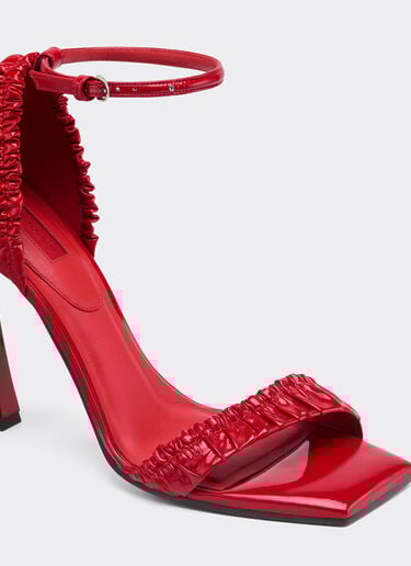 Patent leather high heel sandal with strap Ferrari Patent leather high heel sandal with strap Racing red 22725f