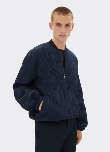Ferrari Bomber in jersey 3D effect Navy 21945f