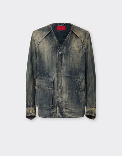 Chemise en denim délavé Ferrari Chemise en denim délavé Blu Denim 51184f