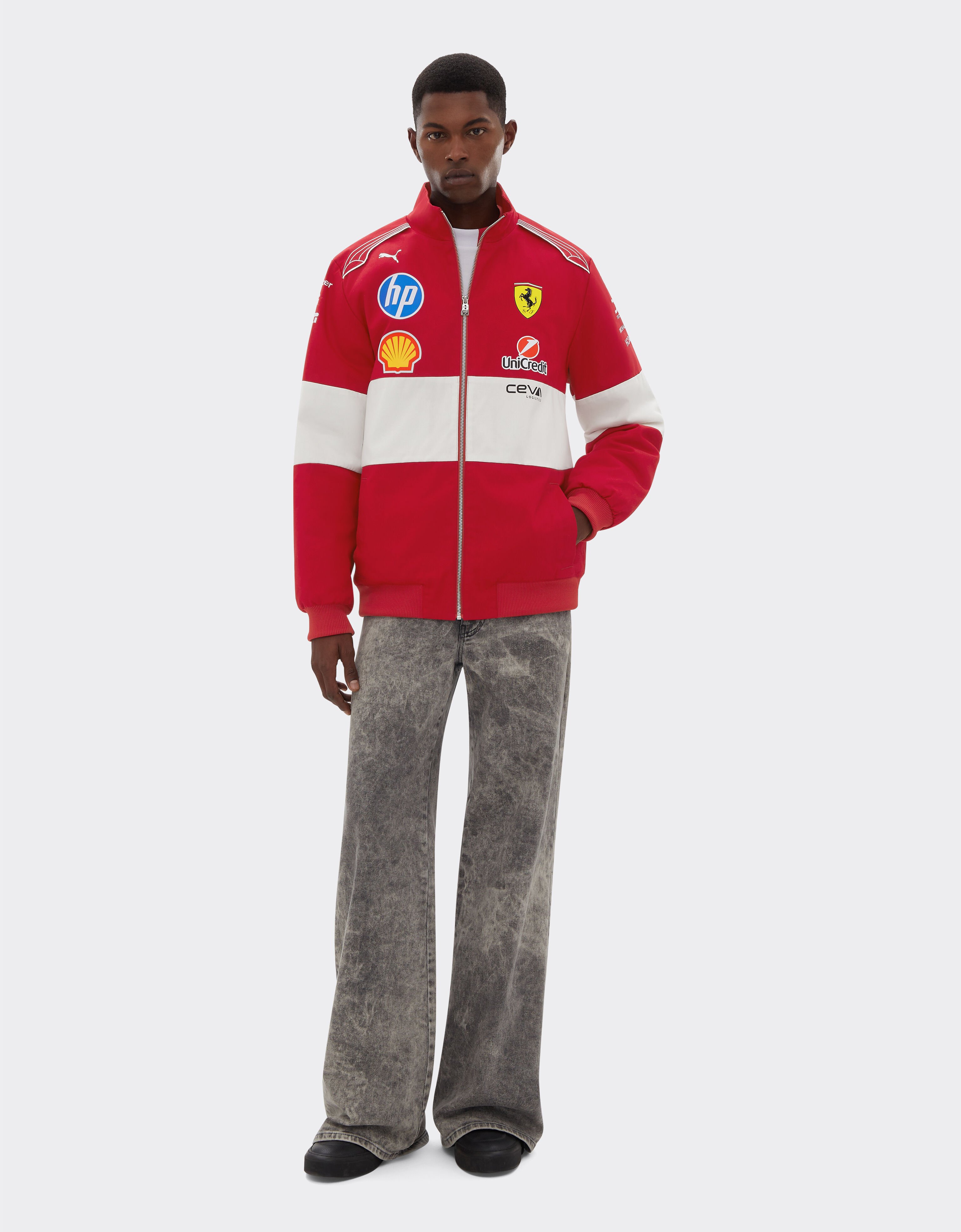 Ferrari Puma for Scuderia Ferrari HP 2025 Team jacket Red LA033f