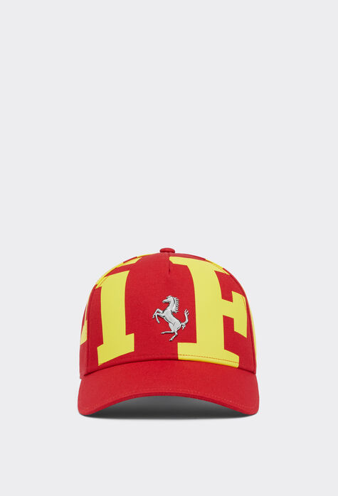 Ferrari 法拉利徽标棉质斜纹棒球帽 Ingrid 21427f