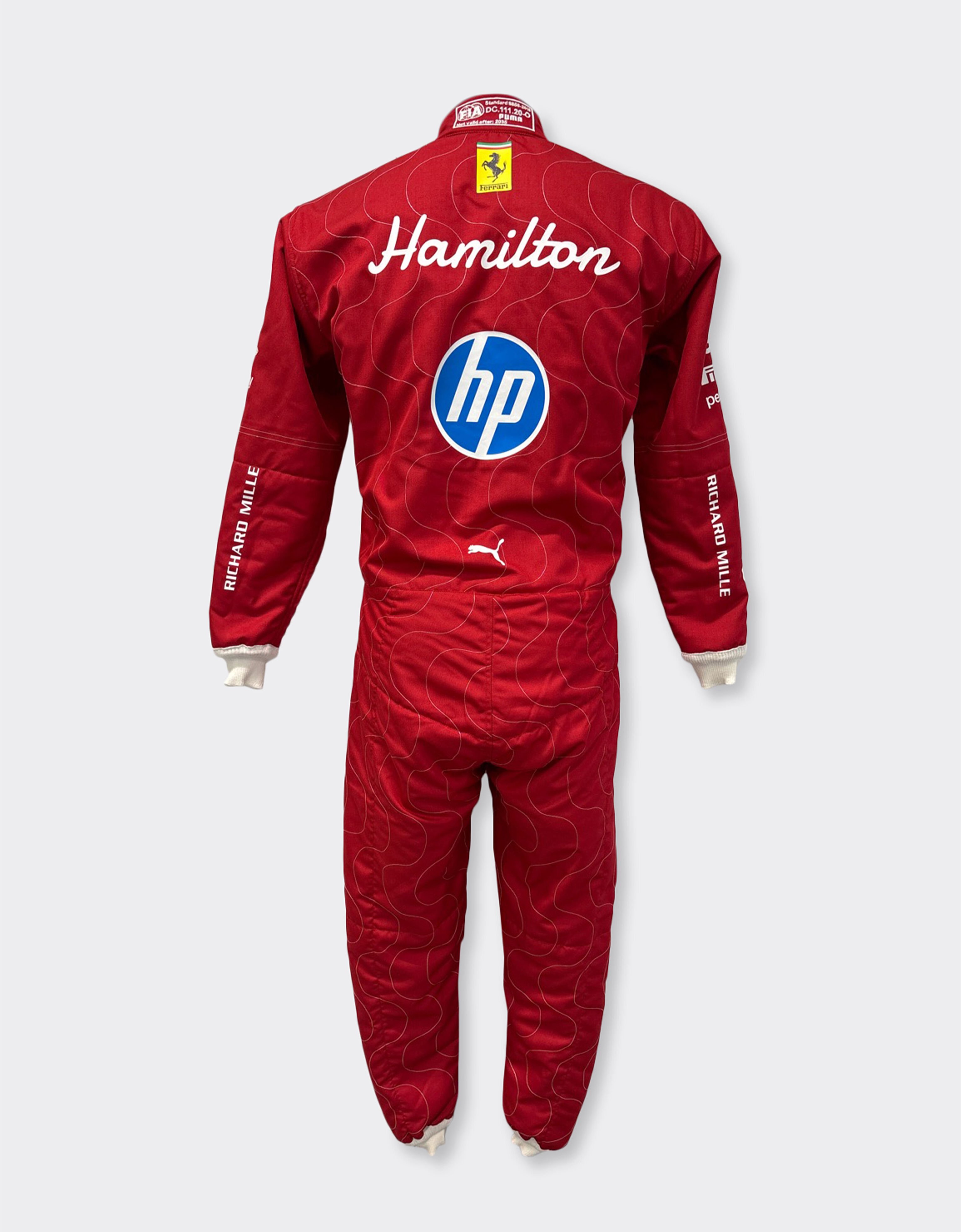 Ferrari Puma for Scuderia Ferrari HP Lewis Hamilton Monza 2025 racing suit Red LA0CPf