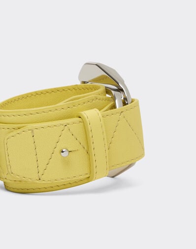 Ferrari Leather bracelet with buckle Iris Yellow 50002f